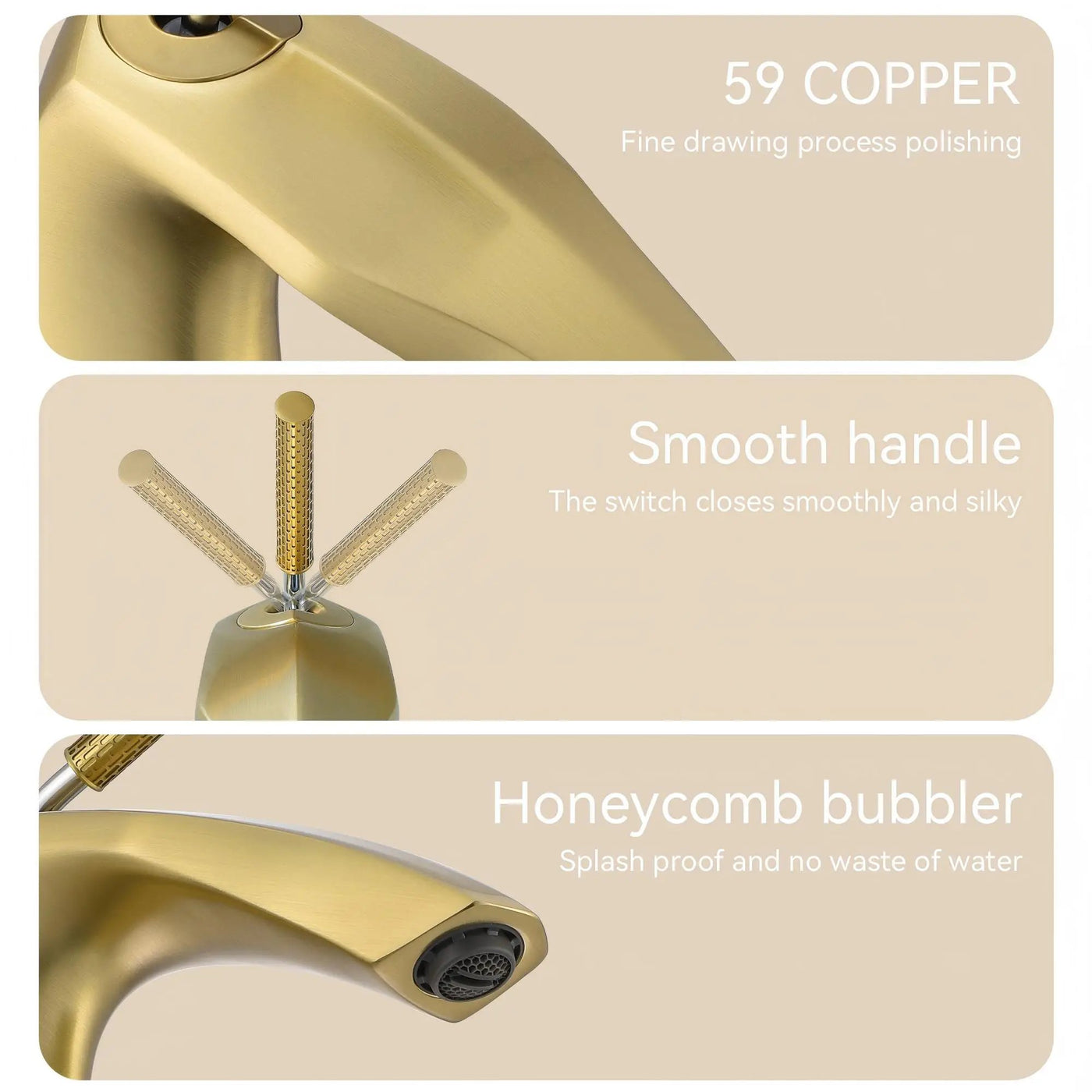 Contemporary Single Handle Lavatory Basin Sink Faucet Brass by HouseOfZazla