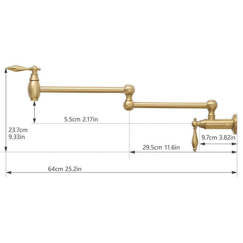 Pot Filler Wall Mount Commercial Pot Filler Faucet, photo 8 of 8