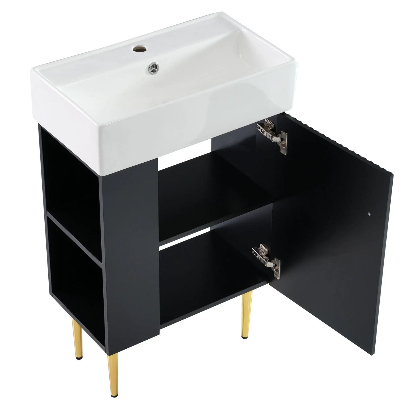 Bathroom Vanity, Combo Cabinet, Bathroom Storage Cabinet, Single Ceramic Sink by HouseOfZazla