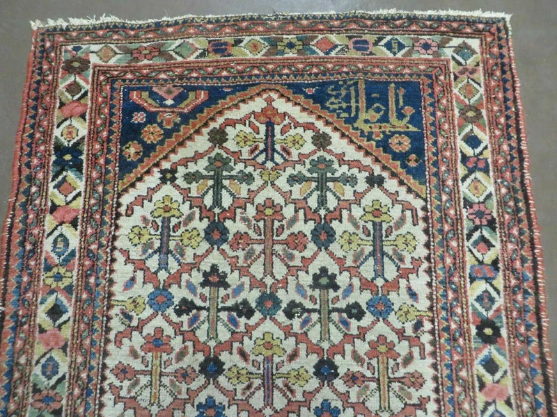 3' 3"X 10' Antique Handmade Caucasian Shirvan Wool Runner Rug Nice by Jewel Rugs