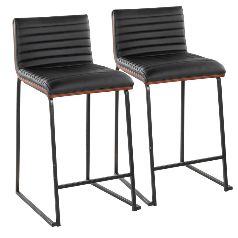 Mason Mara - Contemporary Fixed Height Quality Counter Stool (Set of 2) by Unique Piece Furniture