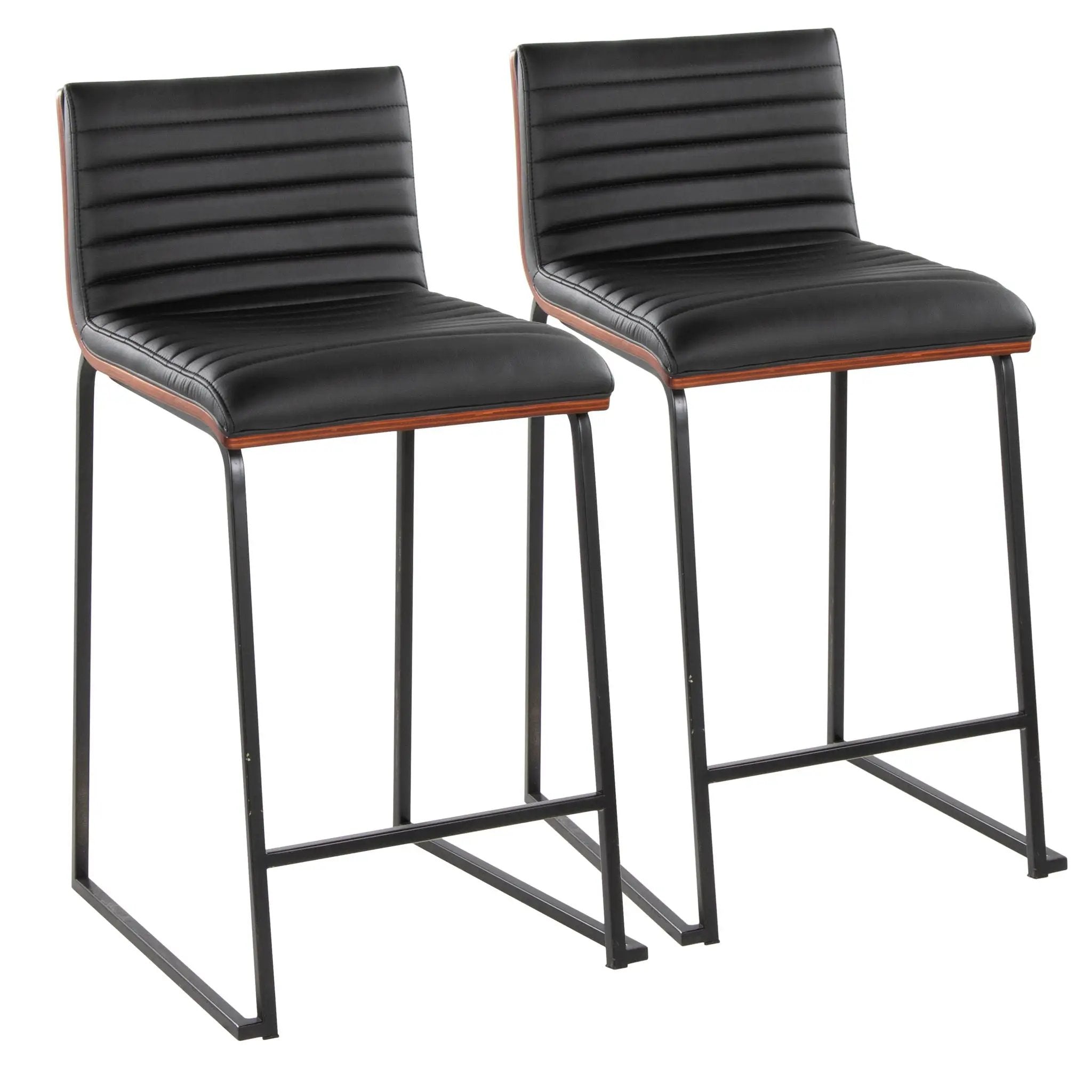 Mason Mara - Contemporary Fixed Height Quality Counter Stool (Set of 2) by HouseOfZazla