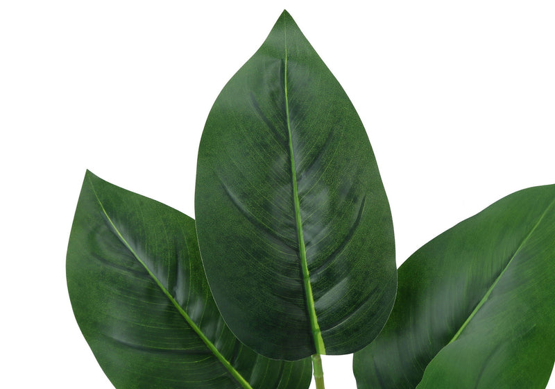 Aureum Artificial Indoor Plant with Real-Touch Leaves – White Pot, 17" Tall, photo 3 of 4