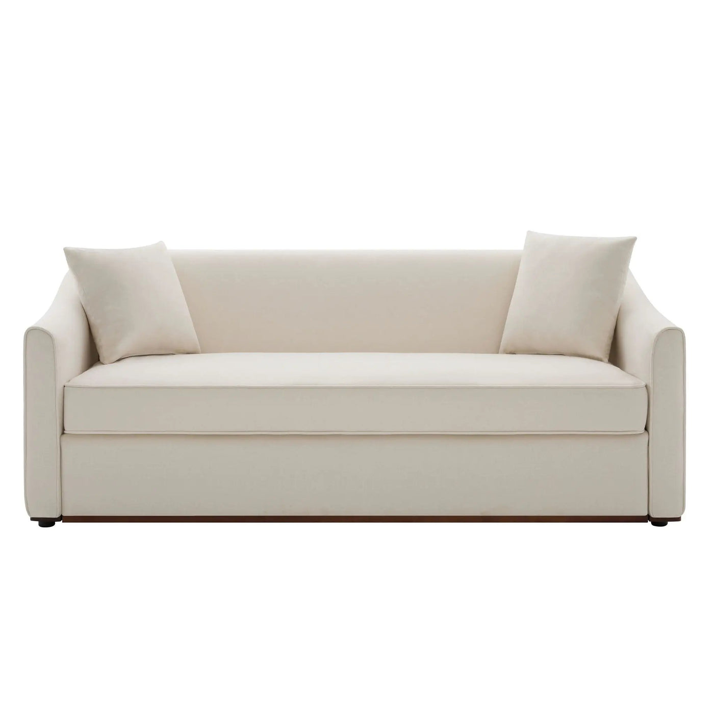 3 Seater Sofa With Wrap Around Armrests And Throw Pillows by HouseOfZazla