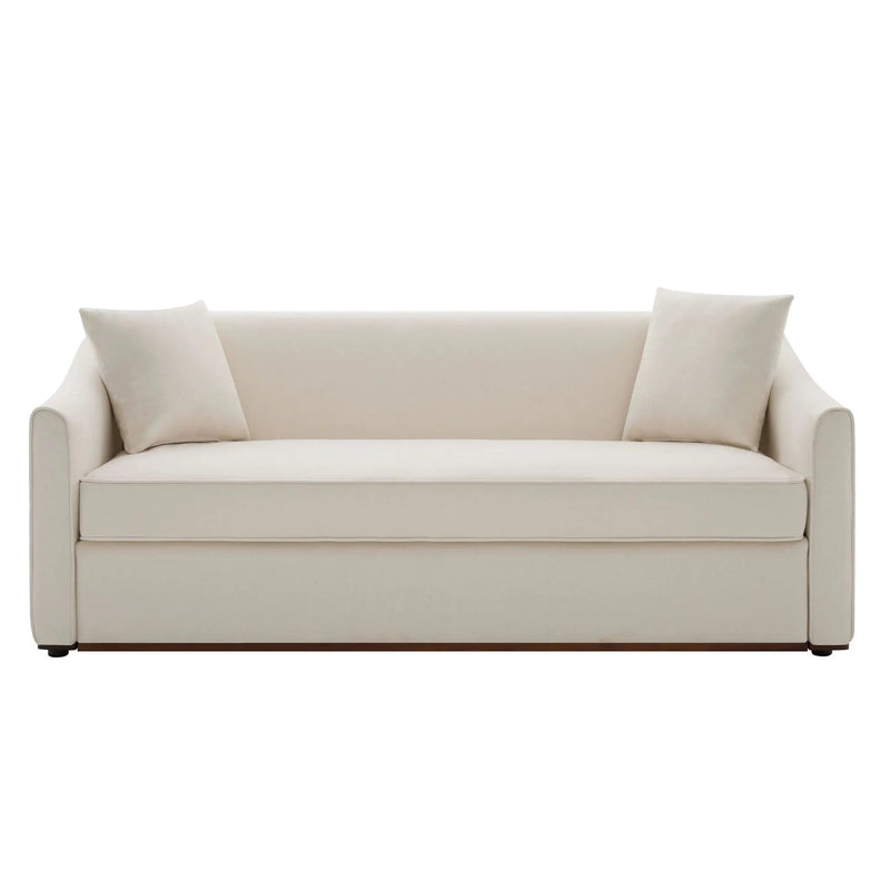 3 Seater Sofa With Wrap Around Armrests And Throw Pillows by HouseOfZazla