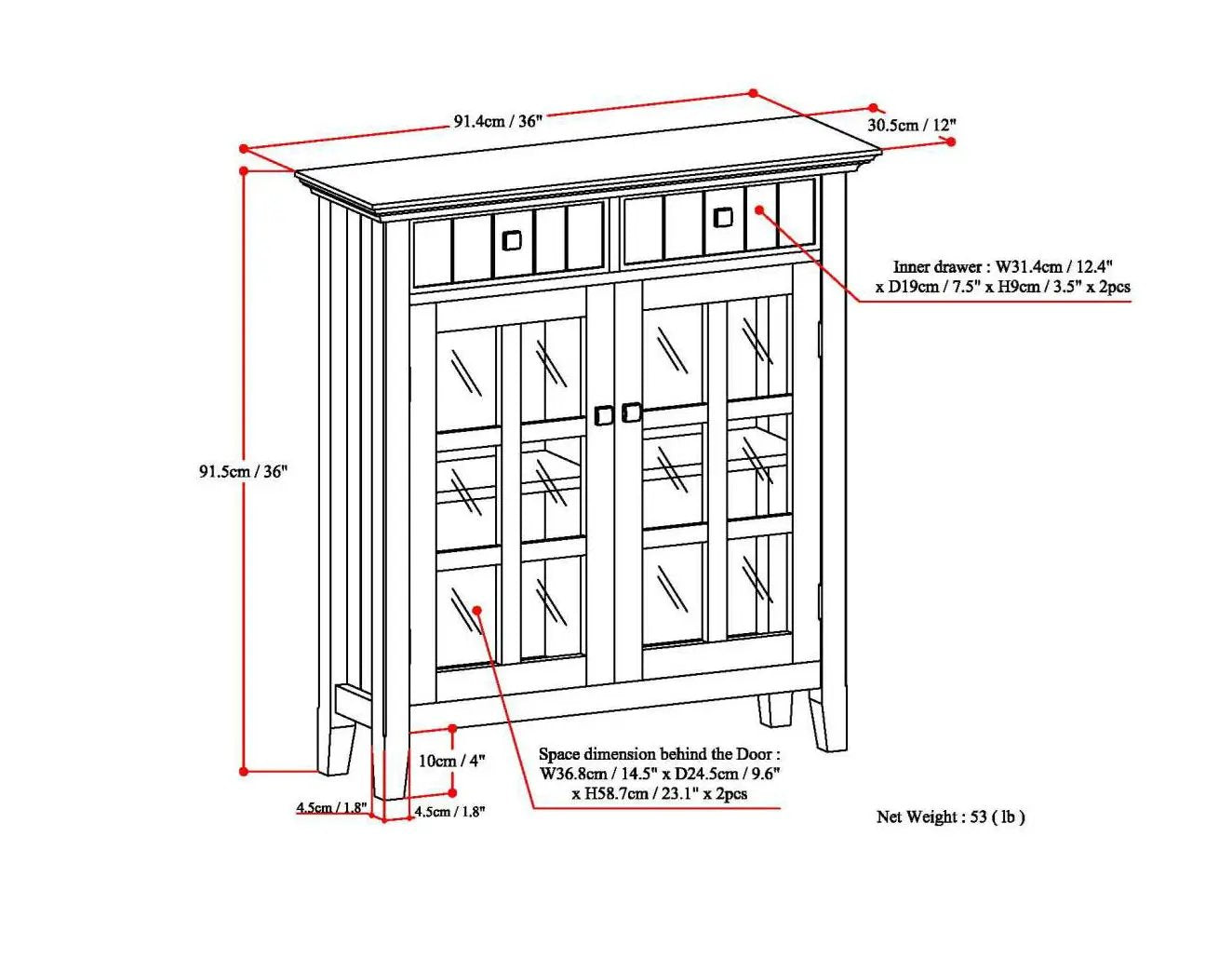Acadian - Handcrafted Entryway Storage Cabinet by HouseOfZazla