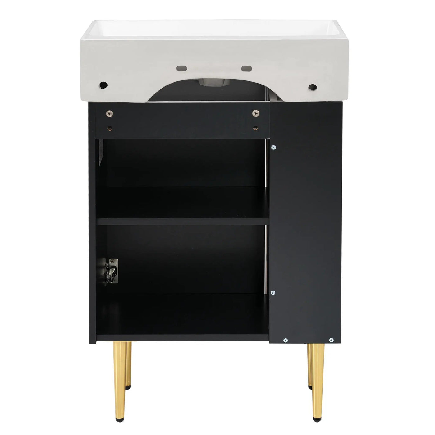 Bathroom Vanity, Combo Cabinet, Bathroom Storage Cabinet, Single Ceramic Sink by HouseOfZazla