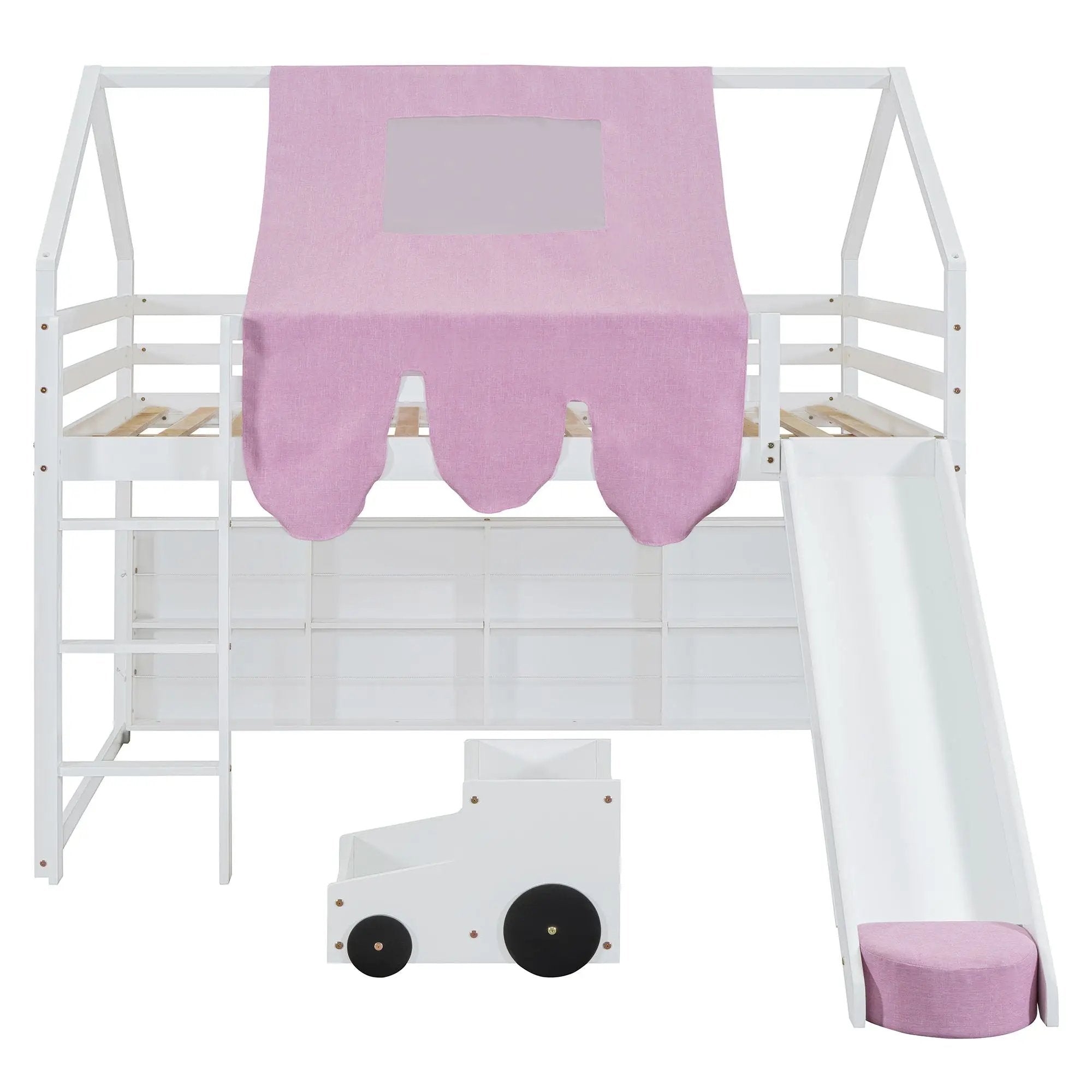 Loft Bed With House Shaped Frame And Tent by Unique Piece Furniture