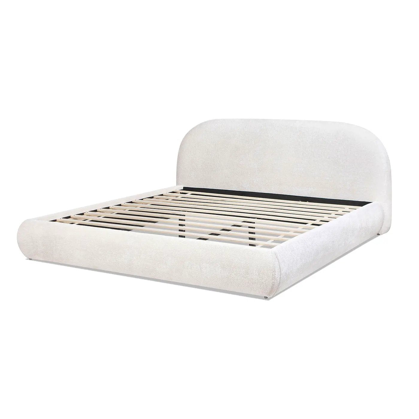 Archie Puffy Grounded - Upholstered Platform Bed by HouseOfZazla