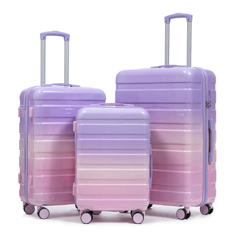 20'/24'/28' 3-Piece PC Spinner Wheel Luggage Set by HouseOfZazla