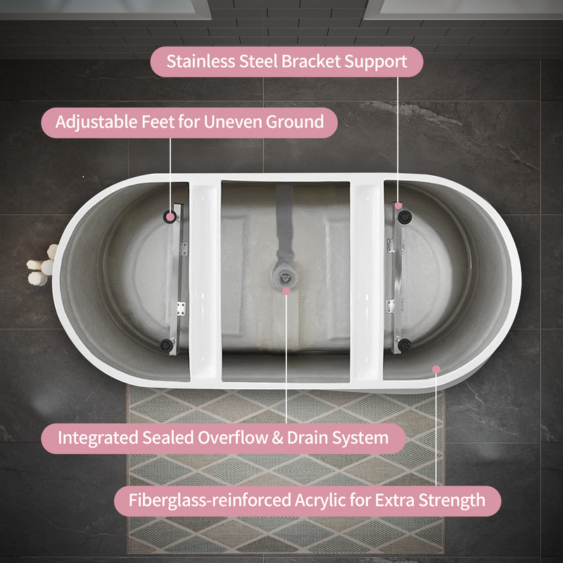 55" Acrylic Freestanding Bathtub by HouseOfZazla