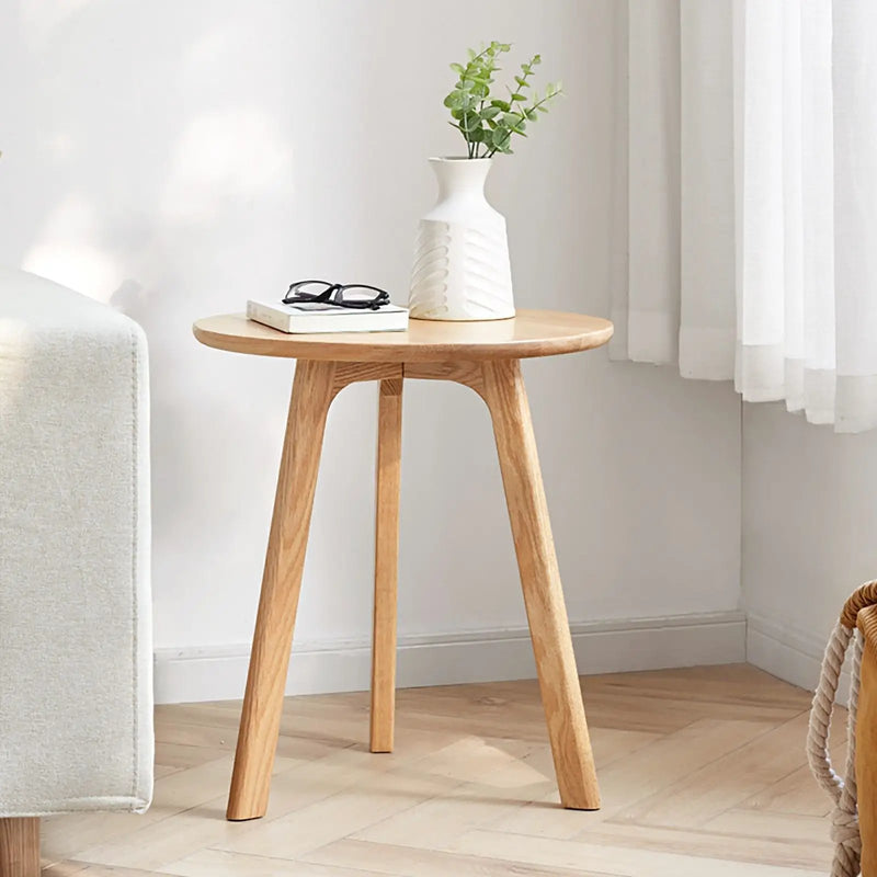 Round Small End Table, Side Table For Bedroom & Balcony by Unique Piece Furniture