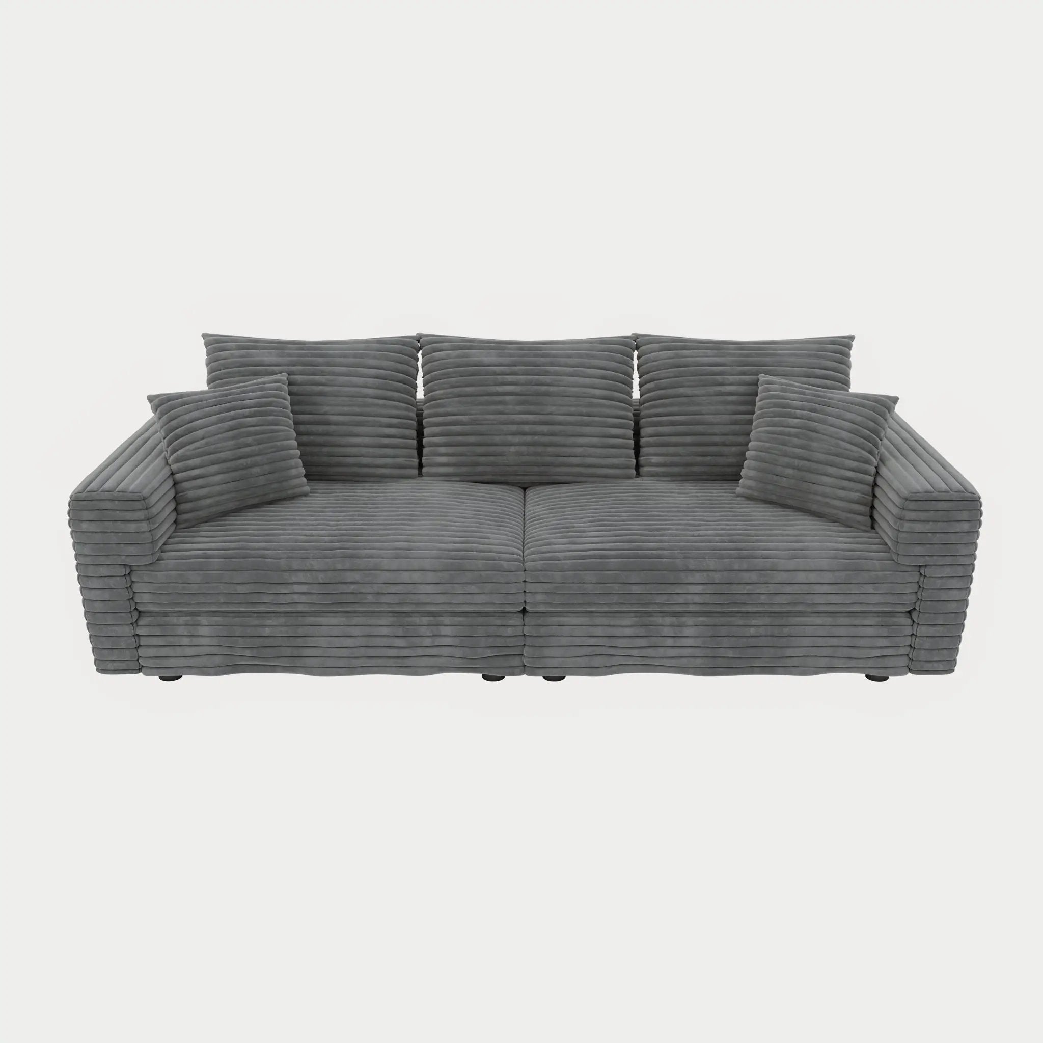 4 Seat Modern Comfy Upholstered Sofa Cloud Couch by HouseOfZazla