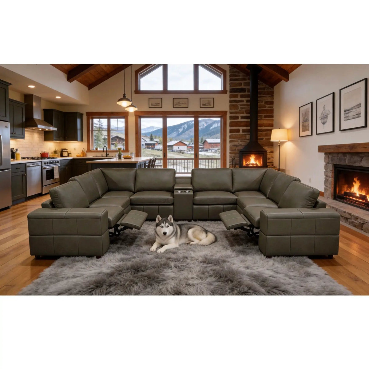 Upholstered Large Arms Sectional With Recliner Seats, photo 36 of 84