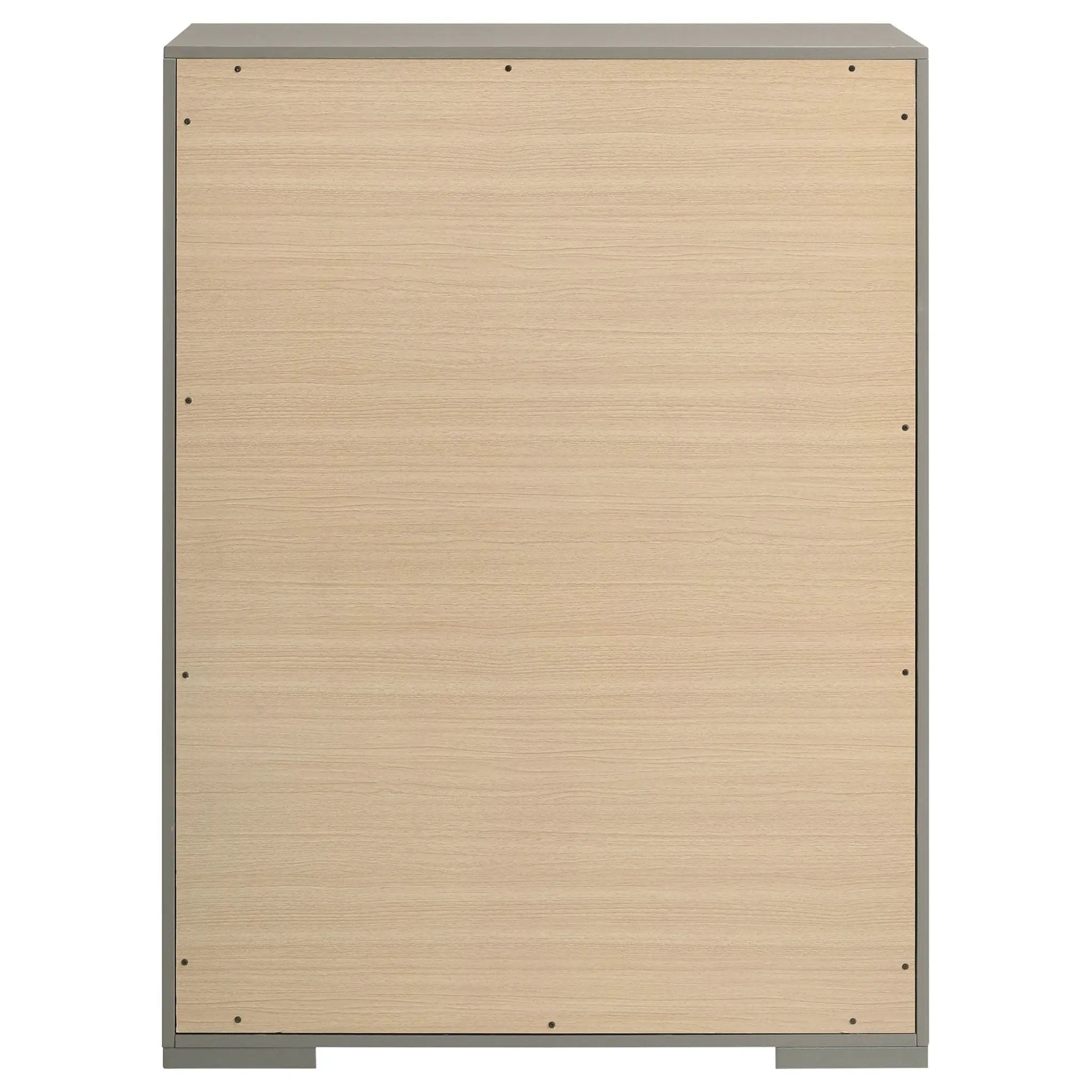 Ives 5-drawer Bedroom Chest of Drawers Grey High Gloss by Unique Piece Furniture