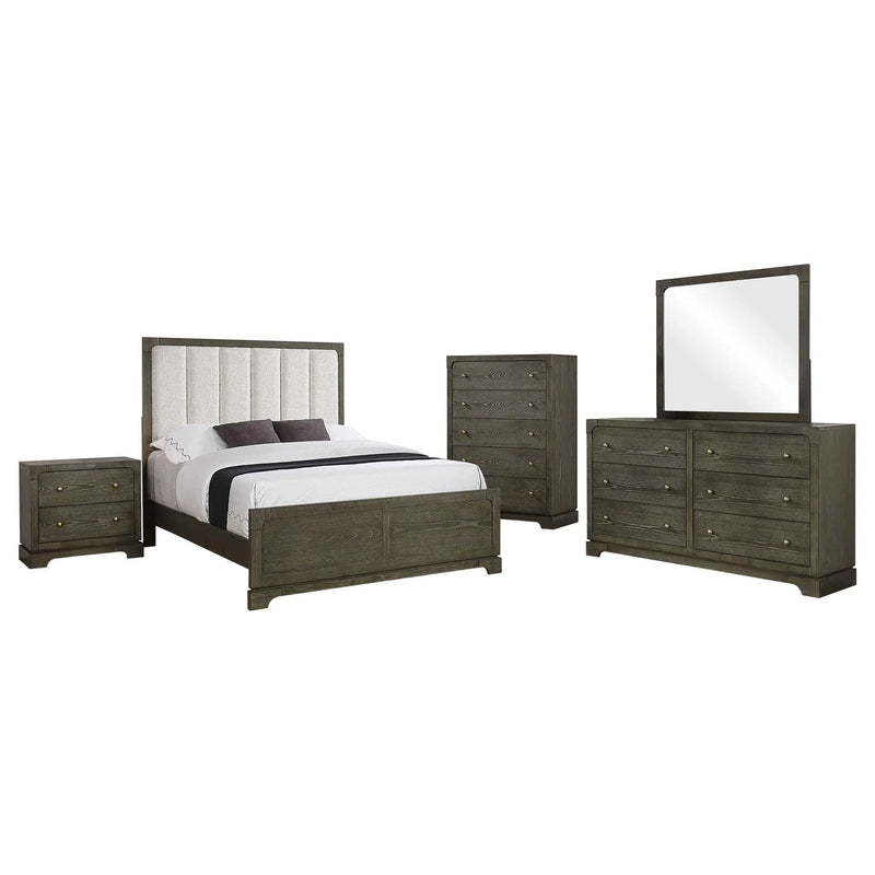 Gran Park 5-piece Eastern King Bedroom Set Dark Cocoa by Unique Piece Furniture