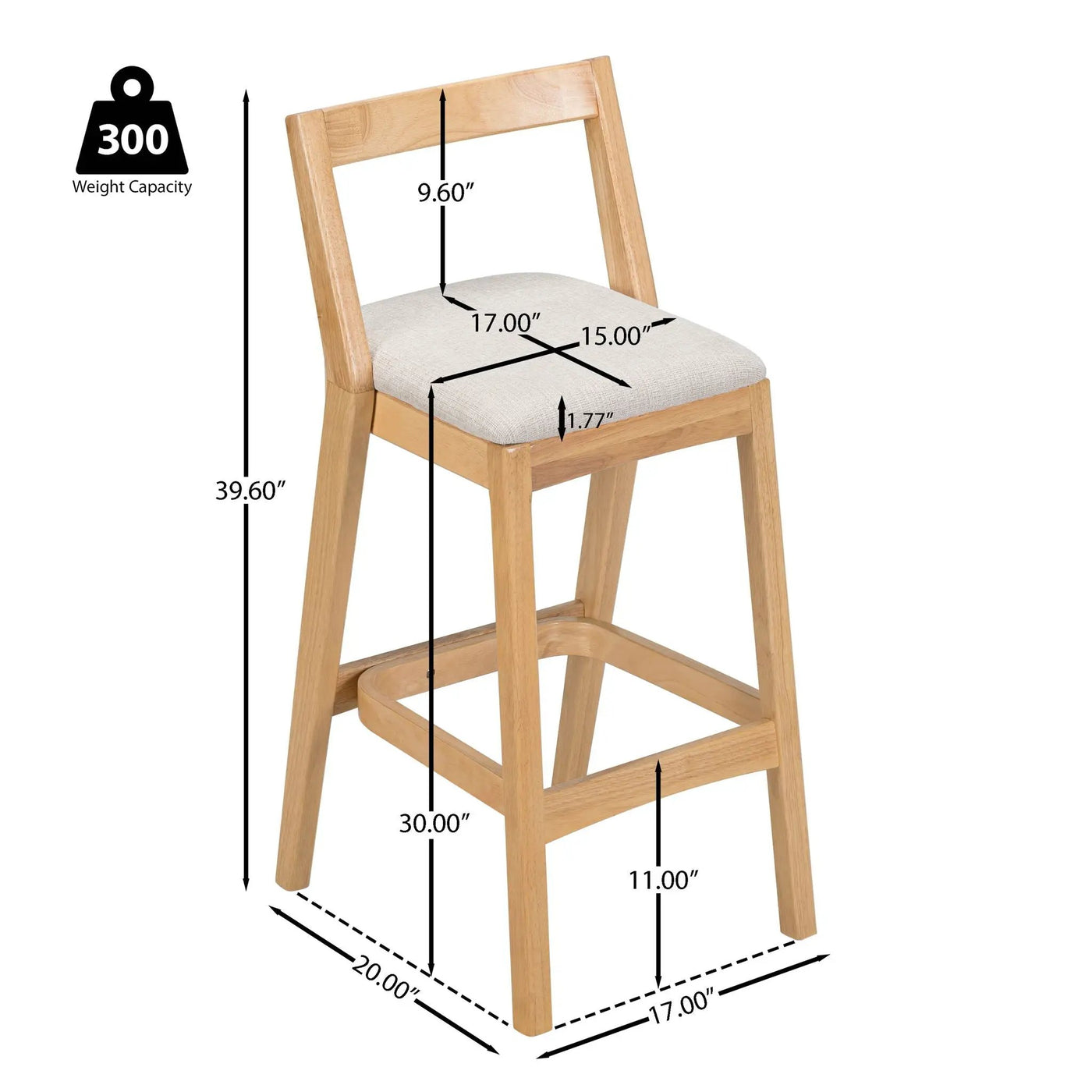 Jasper - Indoor Barstool (Set of 2) by HouseOfZazla