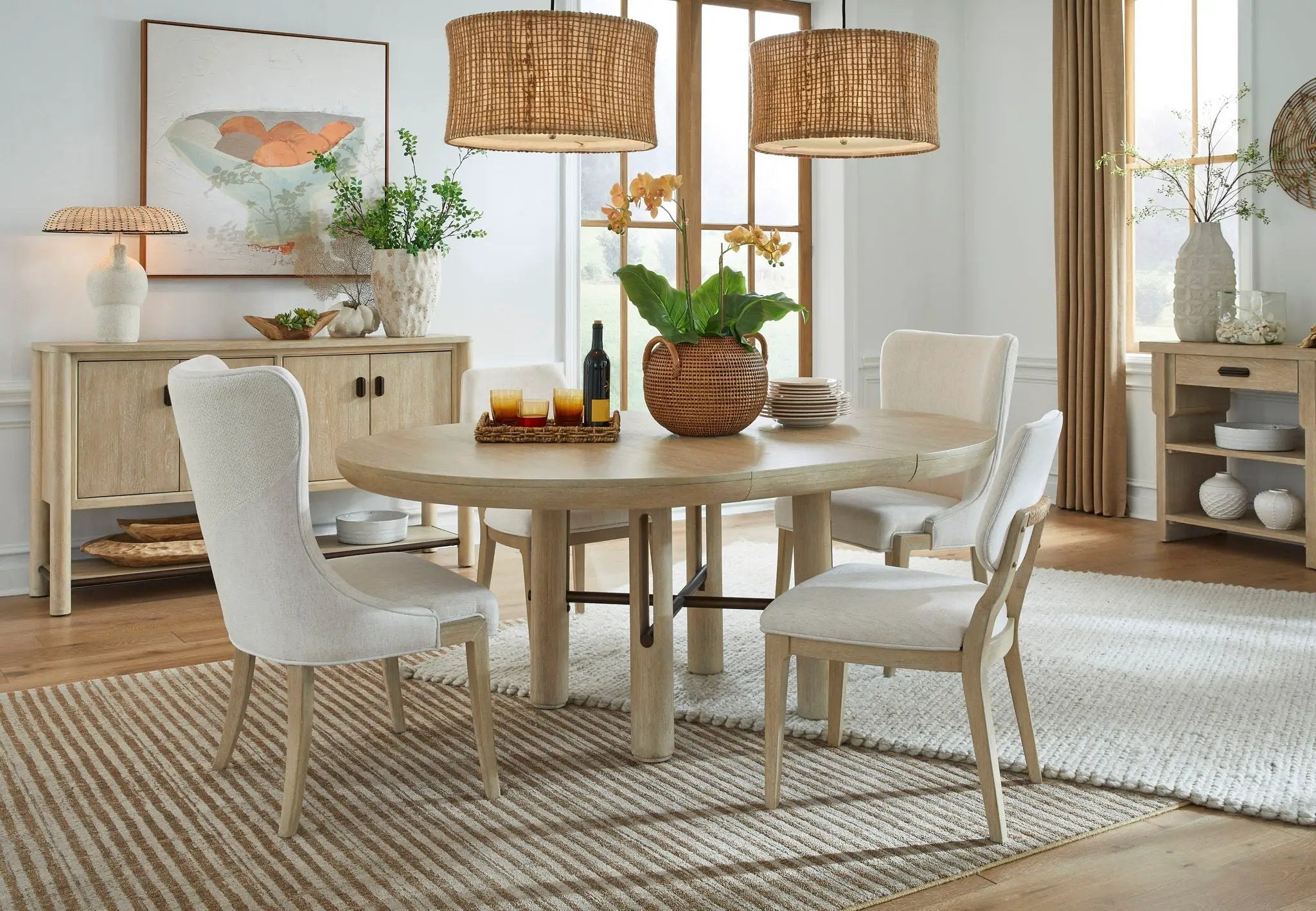 Sunset Cove - Upholstered Host Chair (Set of 2) - Sanibel Brown by Unique Piece Furniture