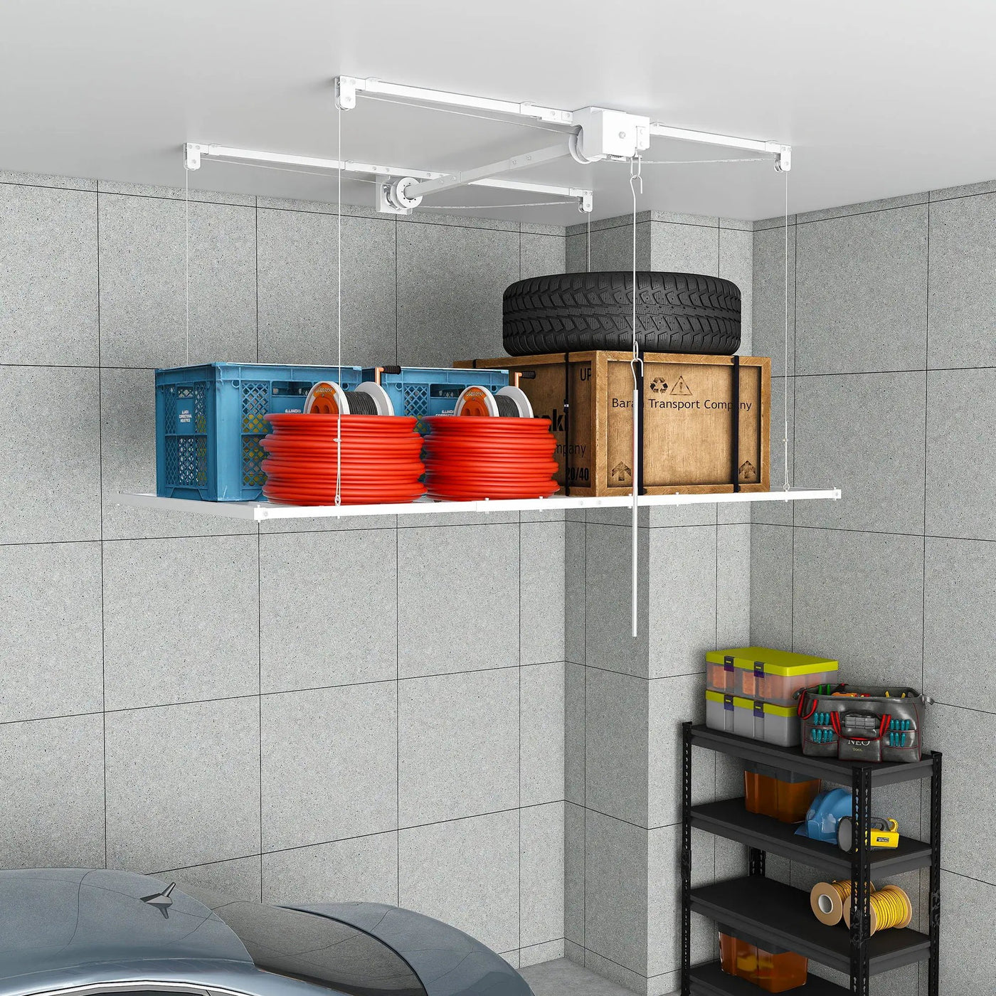 Overhead Garage Storage Rack by HouseOfZazla