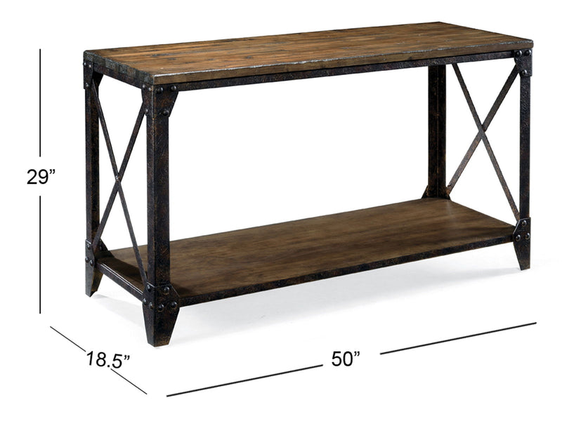 Pinebrook - Rectangular Sofa Table - Distressed Natural Pine, photo 2 of 2