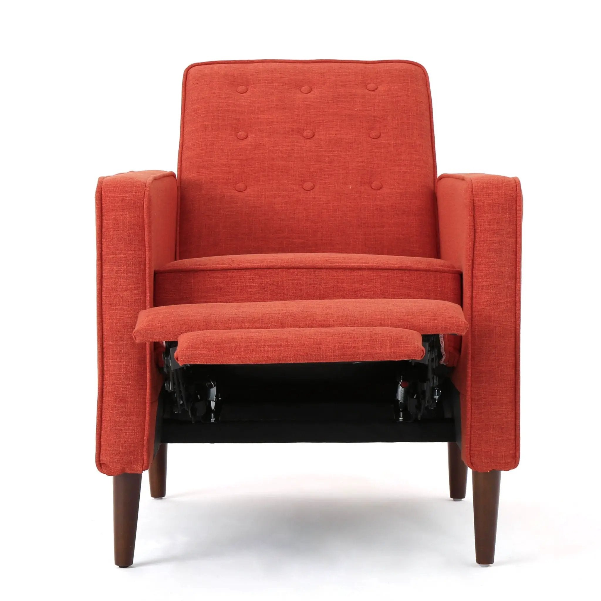 Mid-Century Modern Recliner With Button Tufted Waffle Stitch by HouseOfZazla