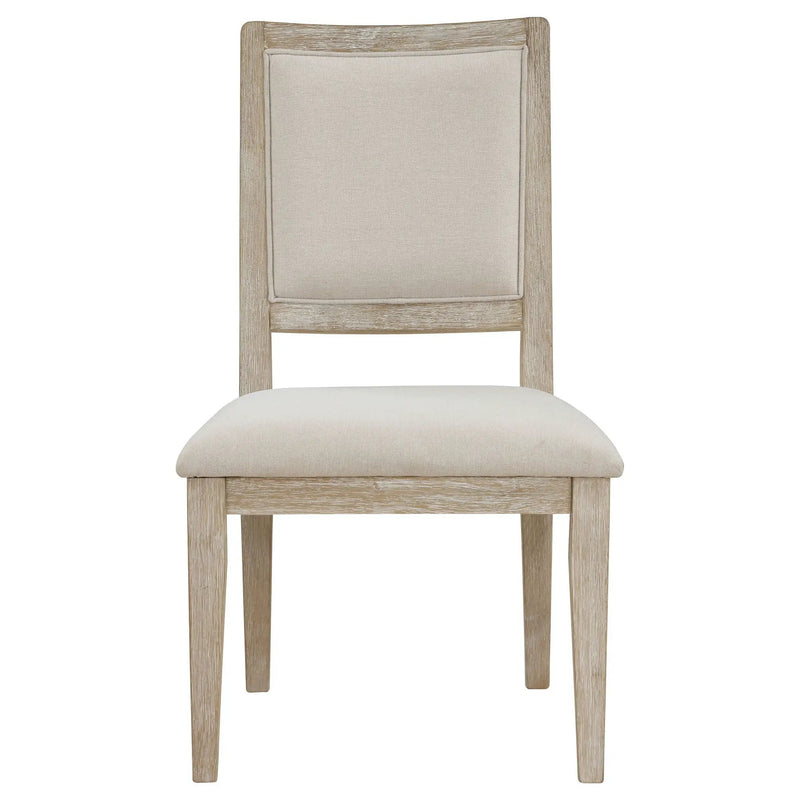Trofello Cushioned Dining Side Chair White Washed (Set of 2) by Unique Piece Furniture