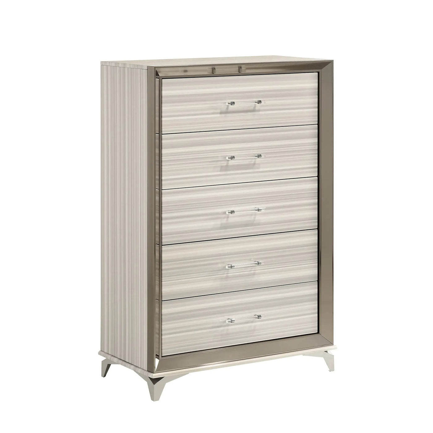 Star - 5 Pieces Bedroom Set Modern Design With LED by Unique Piece Furniture