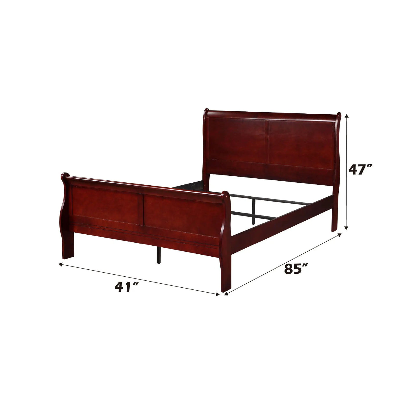 Louis Philippe Sleigh Style Bed by HouseOfZazla