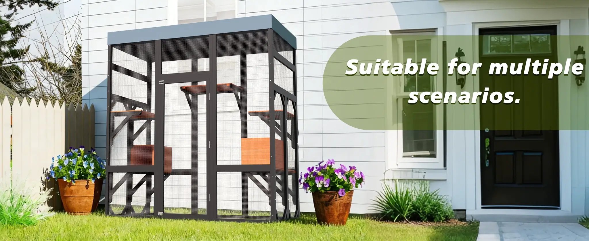 62.6" Solid Wood Pet Enclosure by HouseOfZazla