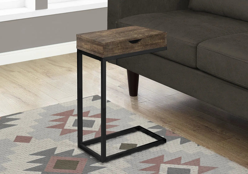 Accent Table, C - Shaped, Modern - Brown by Unique Piece Furniture