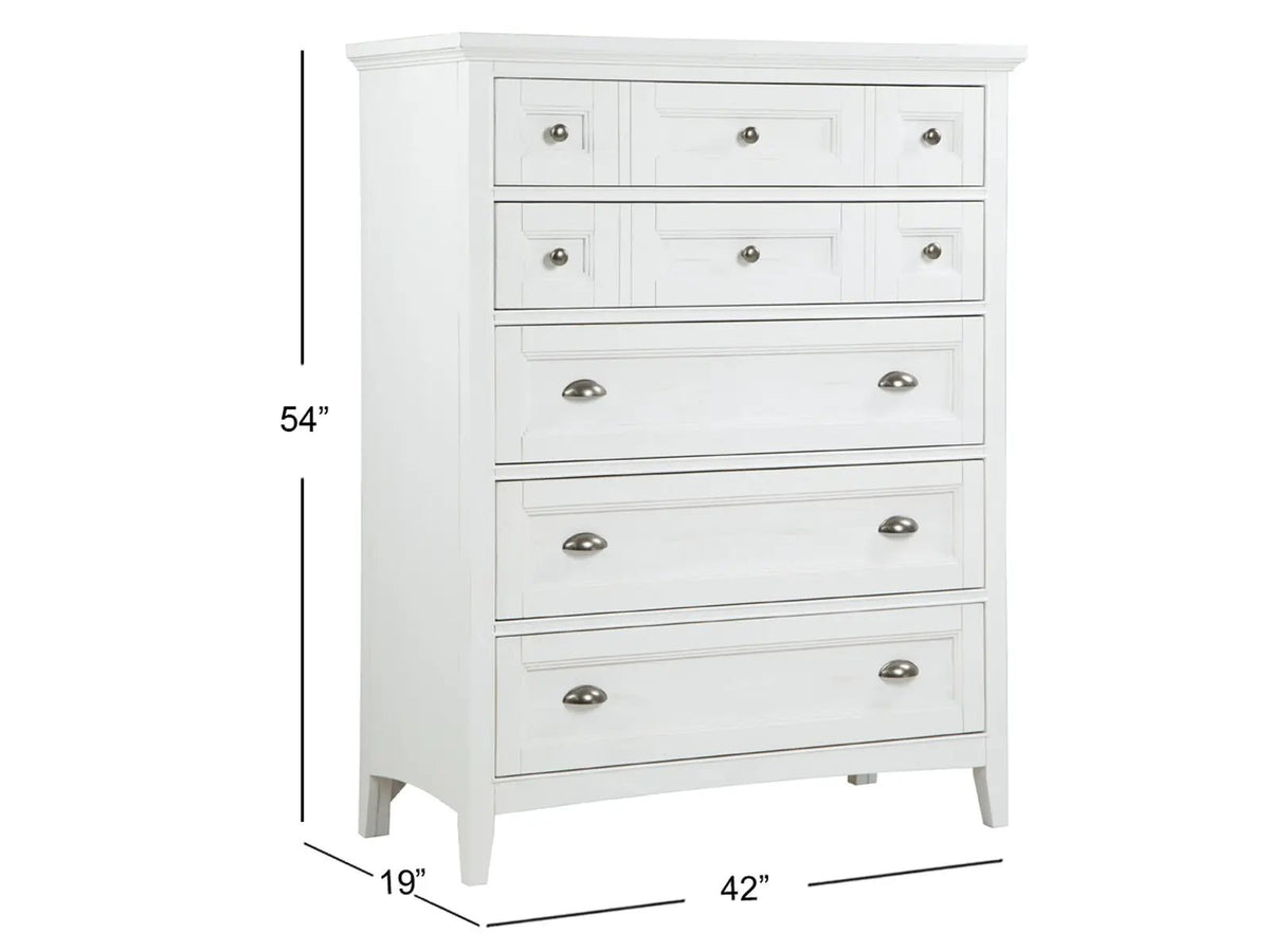 Heron Cove - Drawer Chest - Chalk White, photo 3 of 5