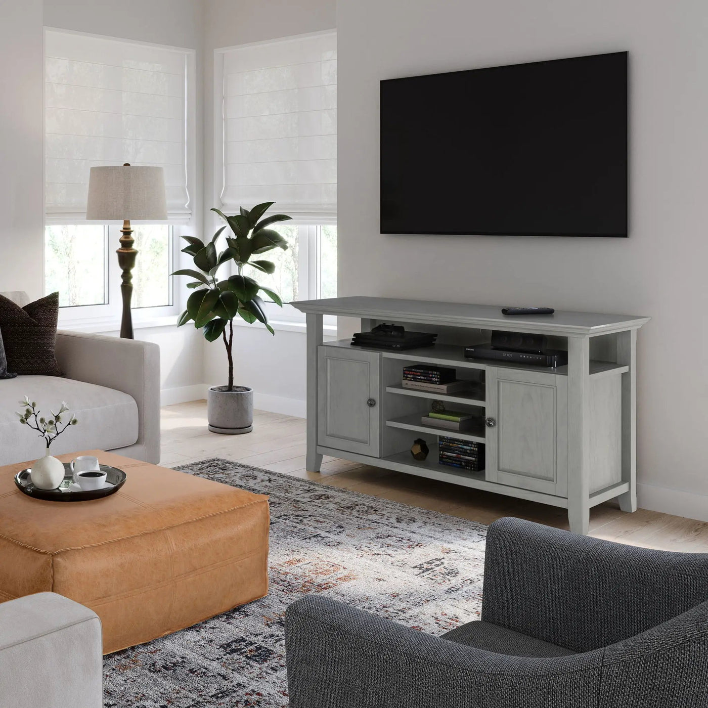 Amherst - TV Media Stand, Handcrafted by HouseOfZazla