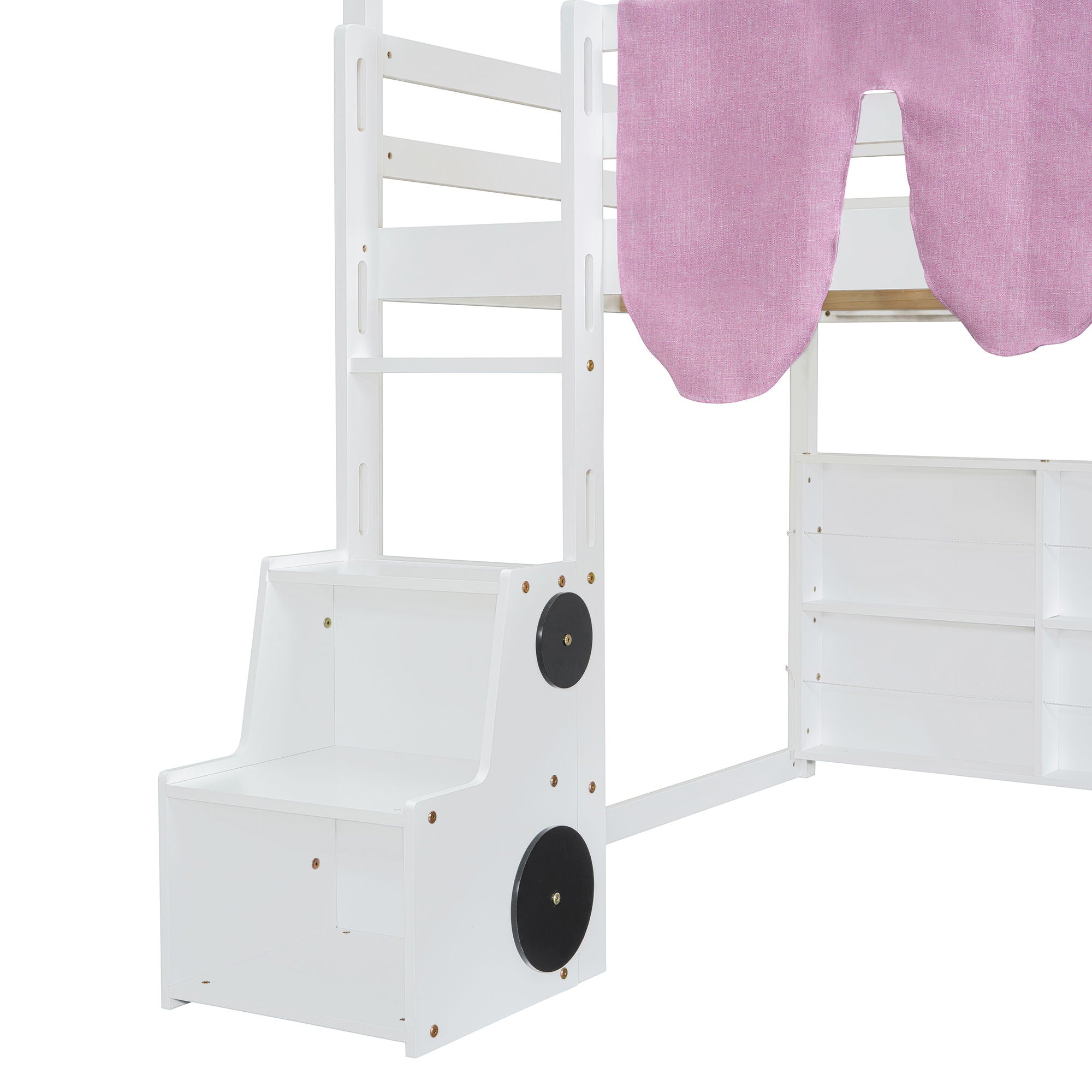 Loft Bed With House Shaped Frame And Tent by HouseOfZazla