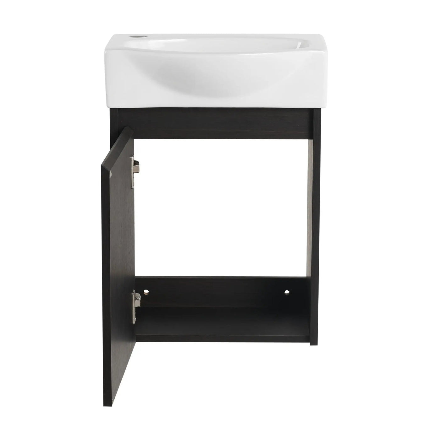 Modern Bathroom Vanity With Ceramic Basin, Wall Mounted Floating Sink Combo, Storage Cabinet by HouseOfZazla