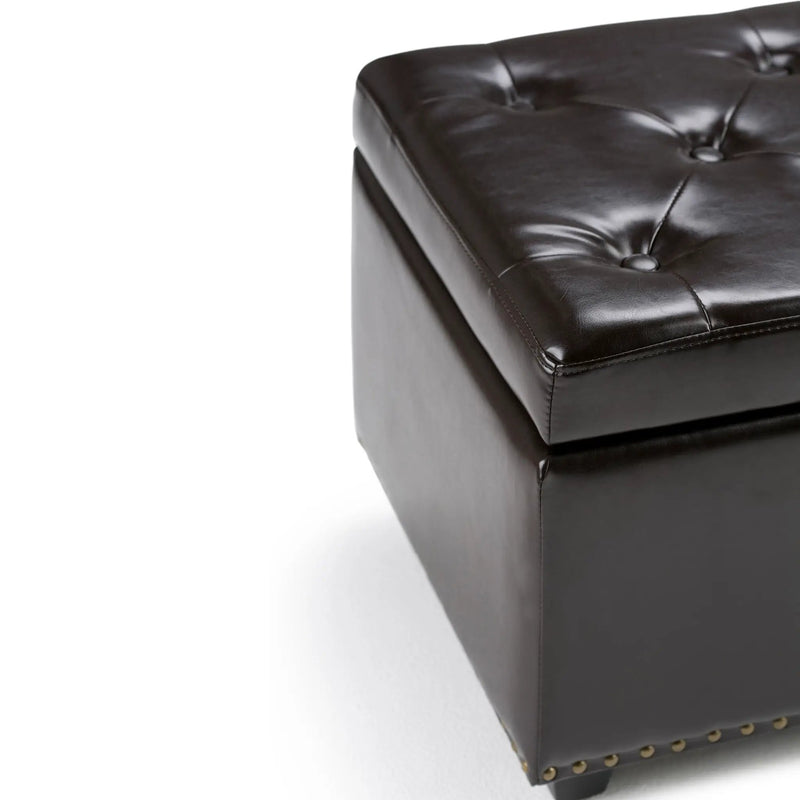 Hamilton - Storage Ottoman - Coffee Brown by Unique Piece Furniture