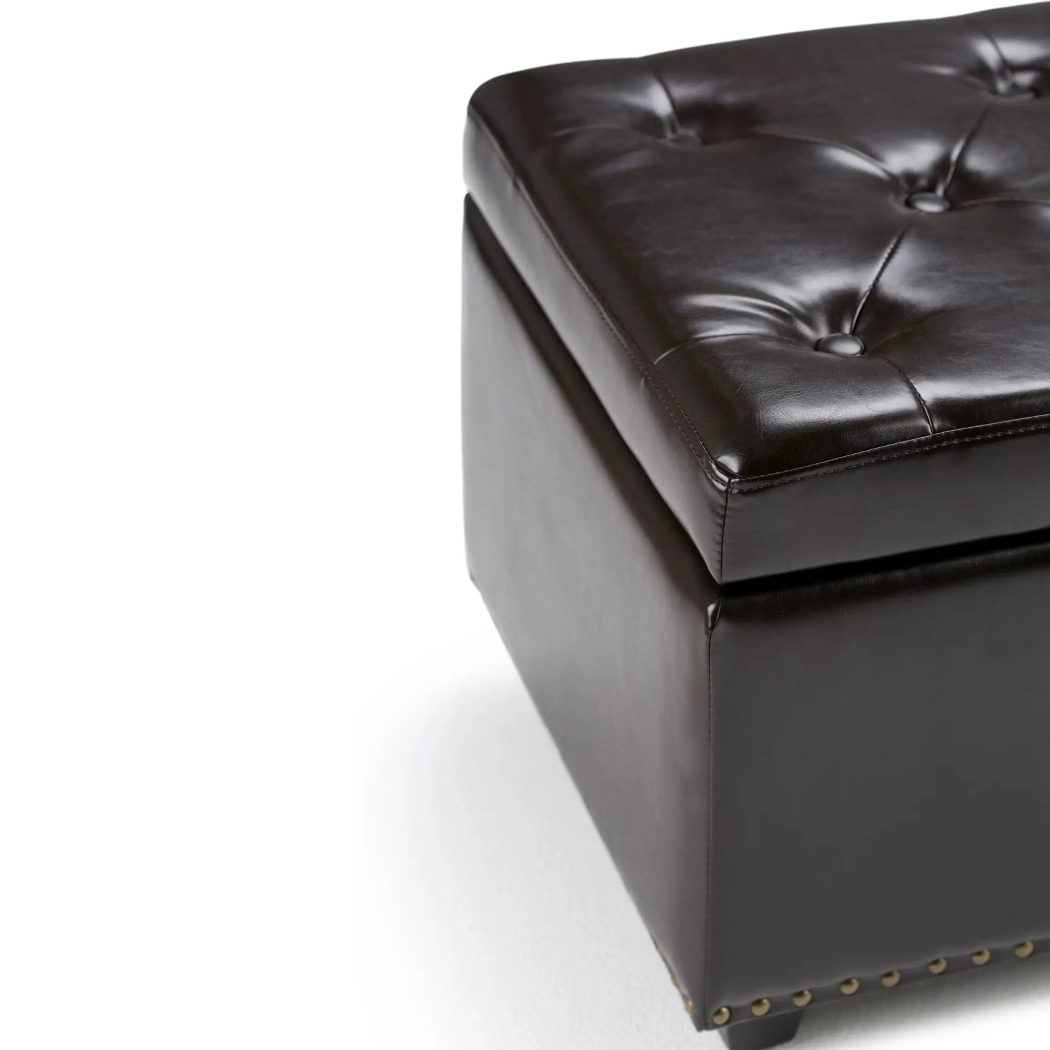 Hamilton - Storage Ottoman - Coffee Brown by HouseOfZazla