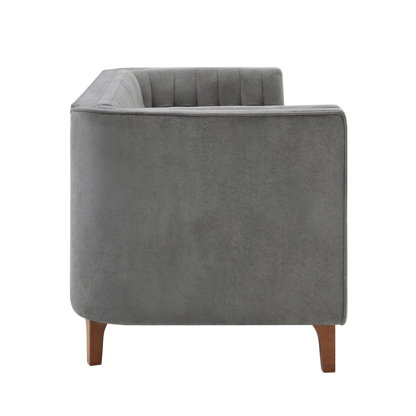 Modern 3 Seater Sofa Upholstered Couch with Curved Armrests by HouseOfZazla
