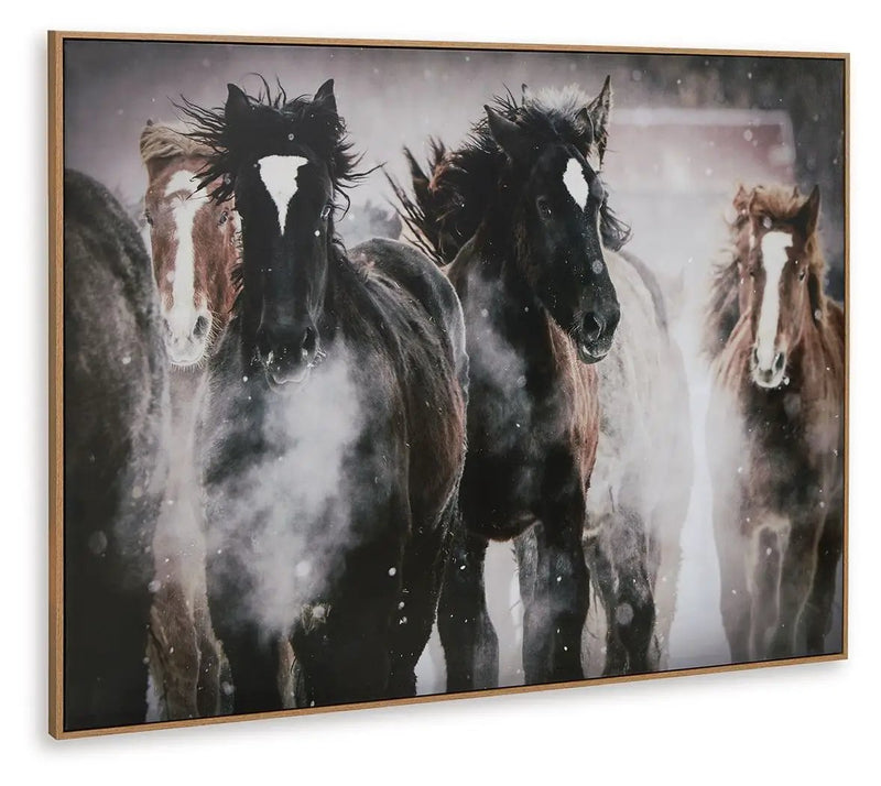 Chaseburn - Wall Art - Brown / Black / White by Unique Piece Furniture