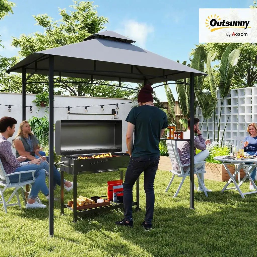 8' x 5' Grill Gazebo Outdoor BBQ Canopy by HouseOfZazla