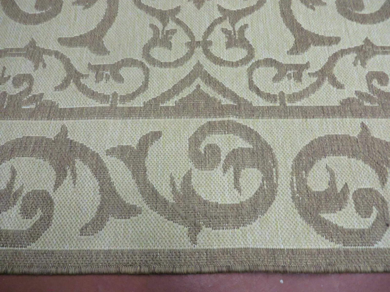 5' X 7' Machine Made Natural Fiber Jute Kilim Two Sided Rug Carpet Flat Weave Contemporary Design by Jewel Rugs