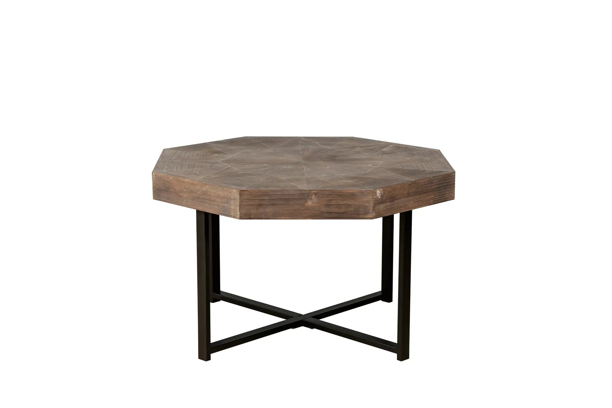Wood Octagonal Vintage Patchwork Coffee Table by HouseOfZazla