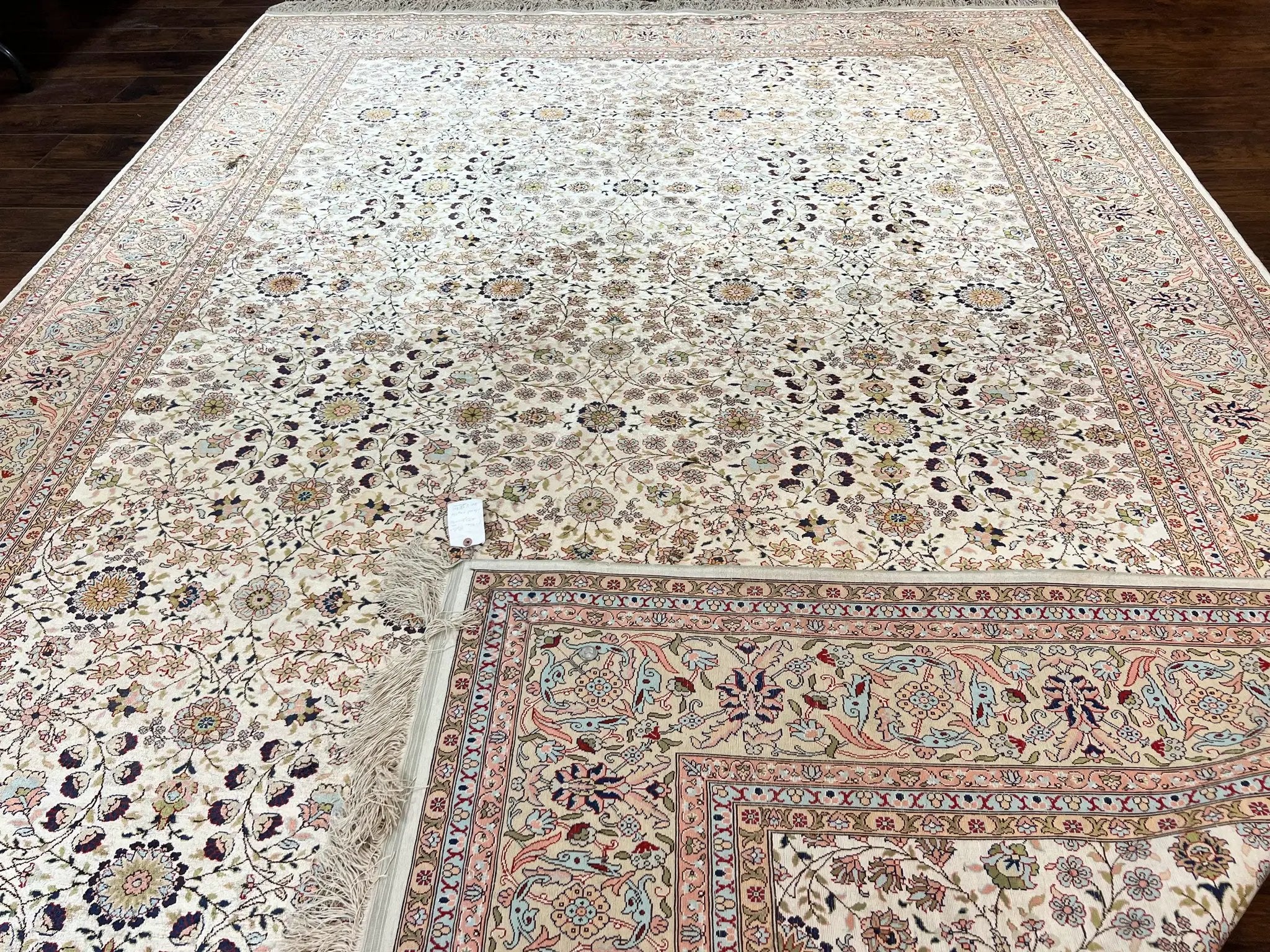 Wonderful Turkish Silk Rug 8x12, Handmade, Fine 320 KPSI by Jewel Rugs