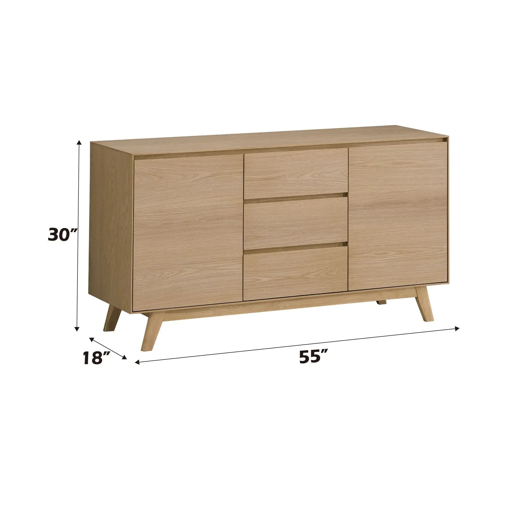 Kasem Server in Oak Finish by HouseOfZazla