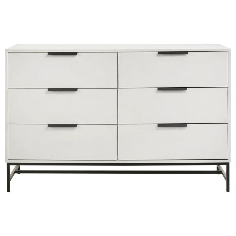 Sonora 6-drawer Bedroom Dresser White by Unique Piece Furniture