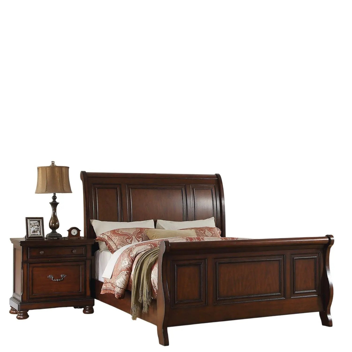 3 Piece Bedroom Set, Bed With 2 Nightstands by HouseOfZazla