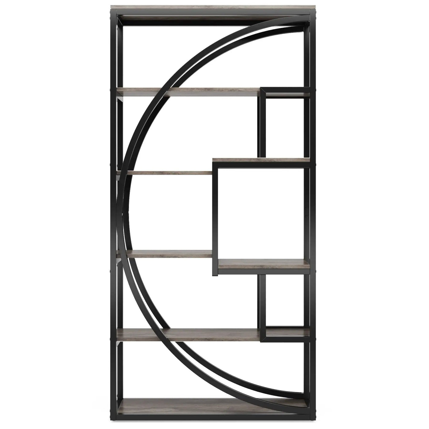 5 Tier Etagere Bookshelf With 8 Open Shelves Organizer For Living Room by HouseOfZazla