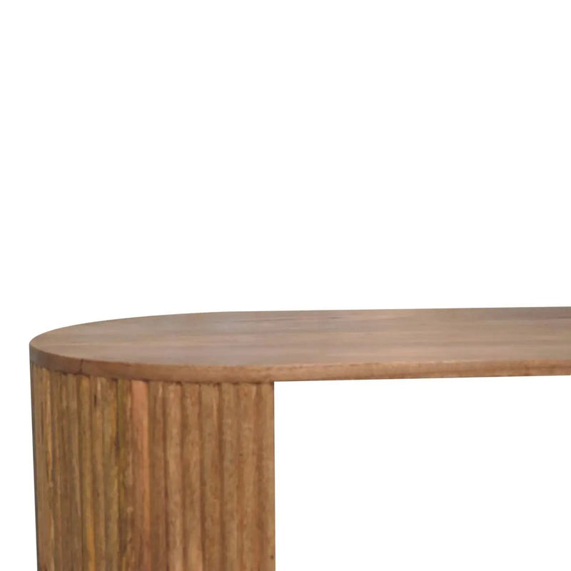 Solid Wood Soba Ball Coffee Table, Open Storage by HouseOfZazla
