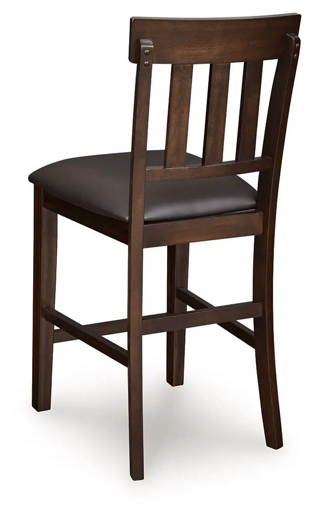 Haddigan - Upholstered Barstool (Set of 2) - Dark Brown by Unique Piece Furniture