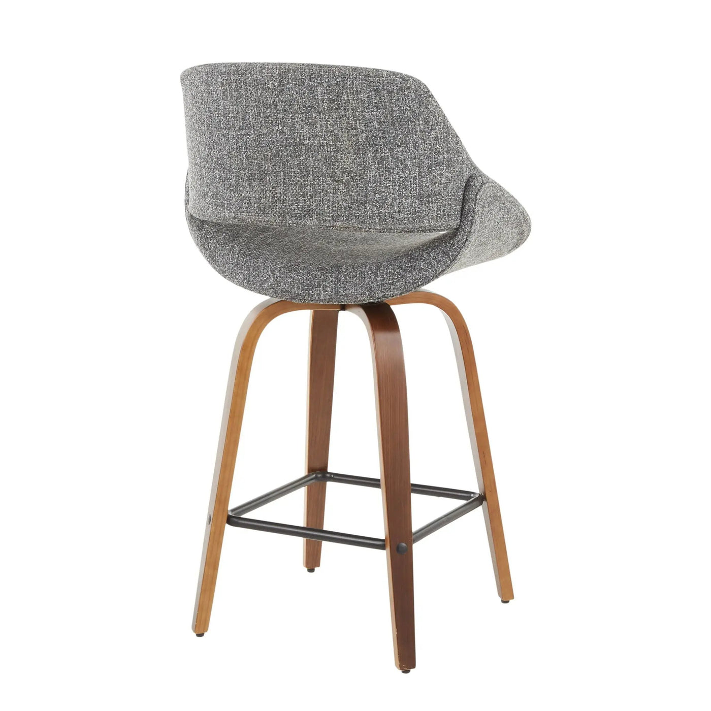 Fabrico - Mid-Century Modern, Counter Stool (Set of 2) by HouseOfZazla