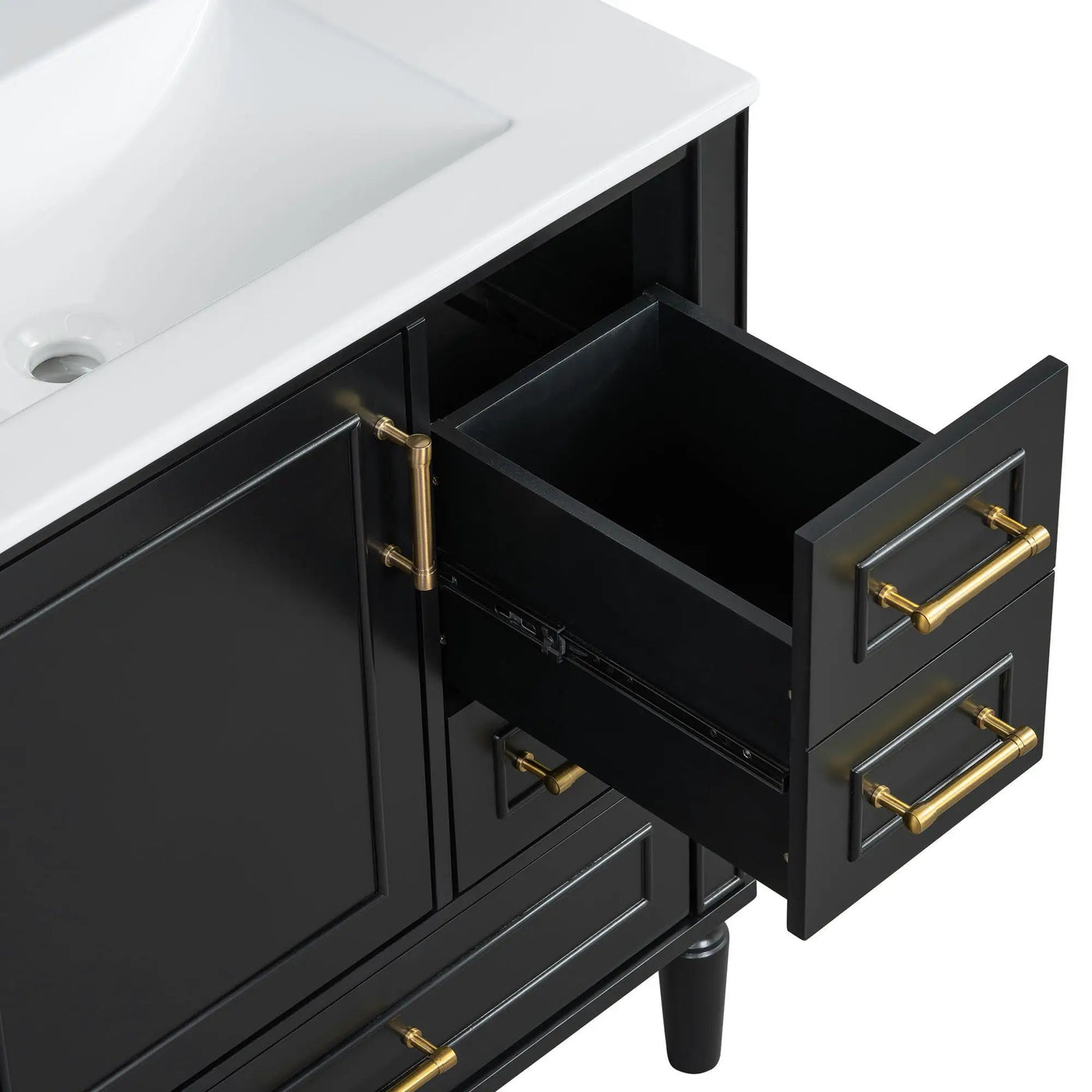 Traditional Bathroom Vanity Set With Soft Close Doors by HouseOfZazla